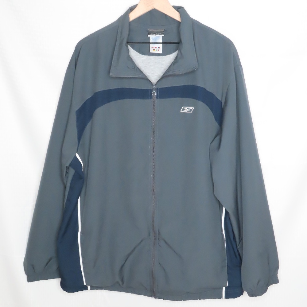 REEBOX MEN'S SIZE 2XL LIGHTWEIGHT ZIP FRONT JACKET